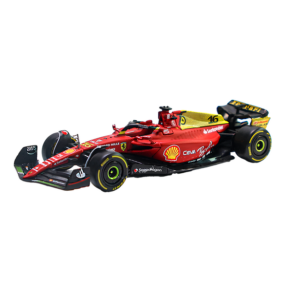 (2022) F1 Miniatura Ferrari 1:18 F1-75 Edição Comemorativa GP Monza #16 Charles Leclerc