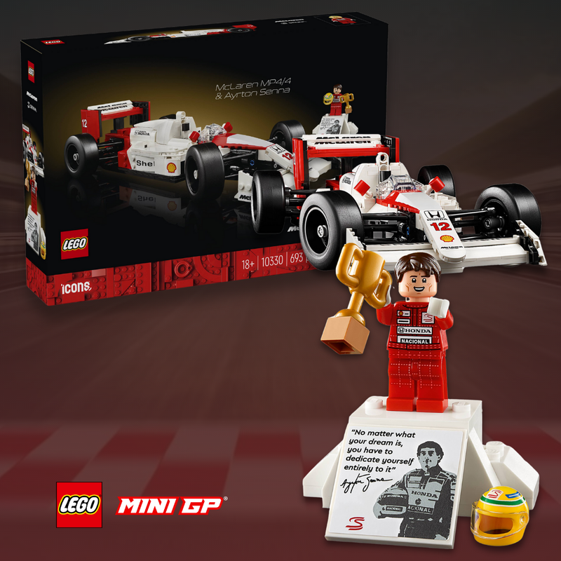 (1988) Miniatura Lego - McLaren MP4/4 e Ayrton Senna