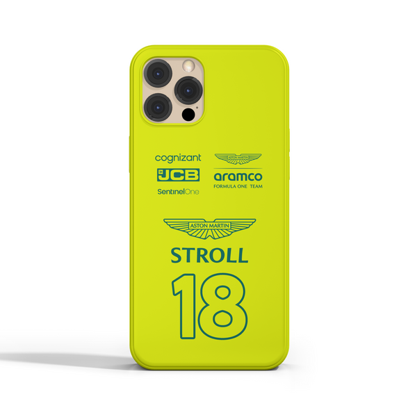 Case Aston Martin Verde Neon 2024 Lance Stroll