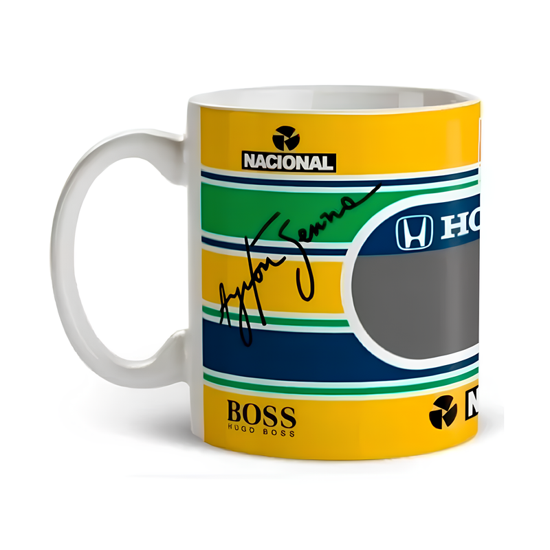 Caneca Ayrton Senna Capacete Fórmula 1