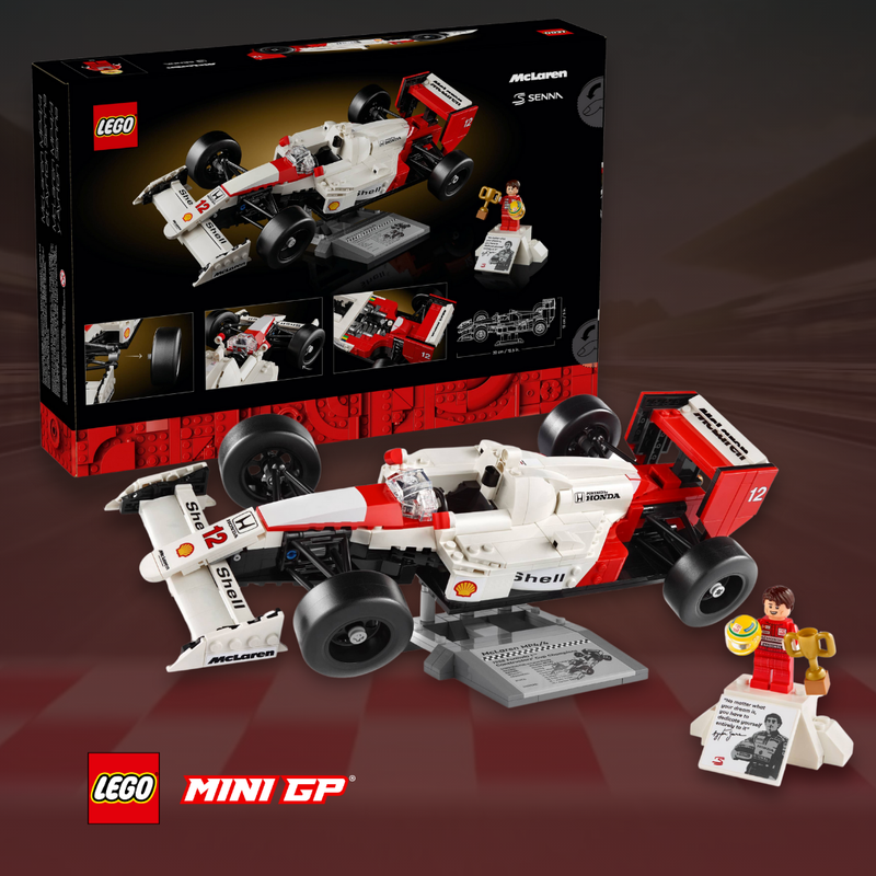 (1988) Miniatura Lego - McLaren MP4/4 e Ayrton Senna