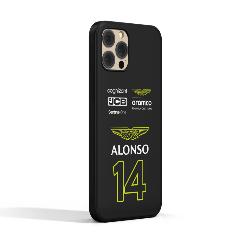 Case Aston Martin Preta 2024 Fernando Alonso