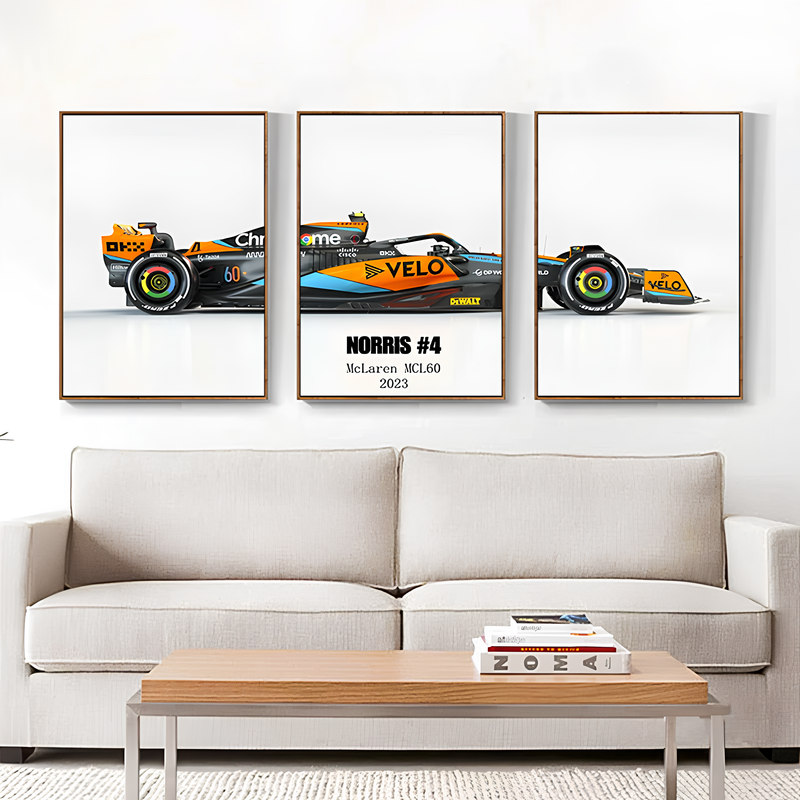 Pôster / Quadros Decorativos Fórmula 1 McLaren MCL60