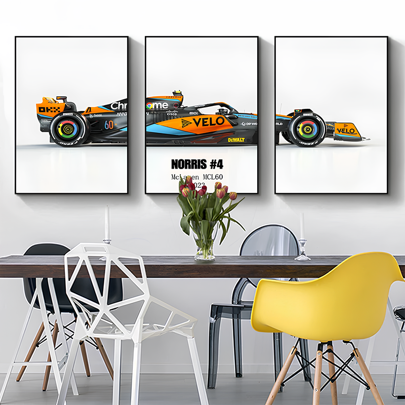 Pôster / Quadros Decorativos Fórmula 1 McLaren MCL60