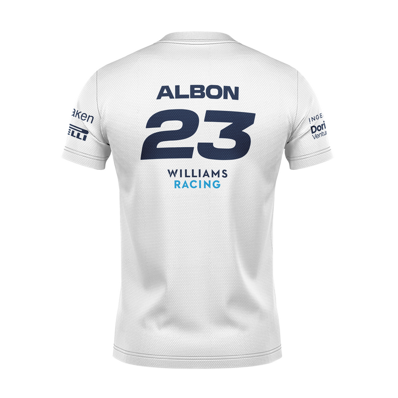 Camiseta DryFit Alex Albon Williams 2024 Branca