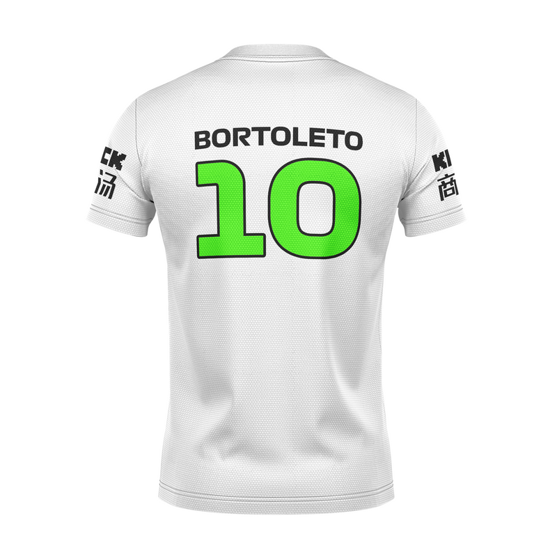 Camiseta DryFit Gabriel Bortoleto Stake Sauber 2024 Branca