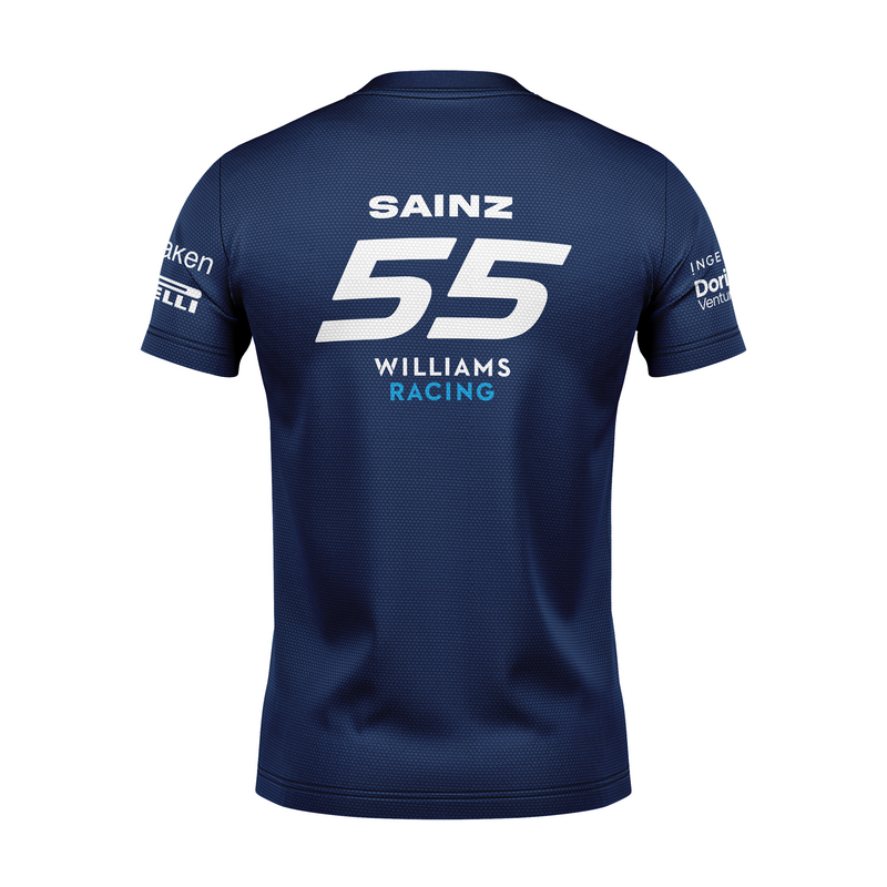 Camiseta DryFit Carlos Sainz Williams Racing Azul Marinho