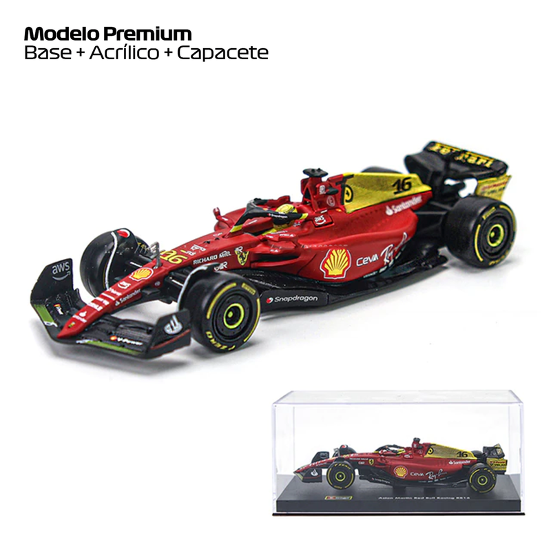 (2022) F1 Miniatura Ferrari 1:18 F1-75 Edição Comemorativa GP Monza