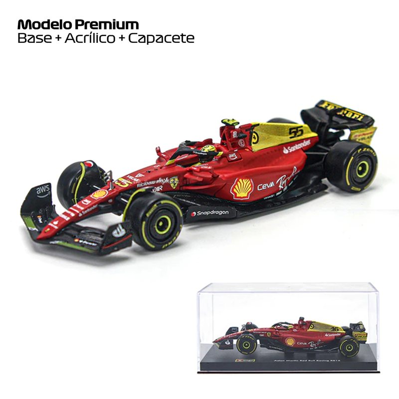 (2022) F1 Miniatura Ferrari 1:18 F1-75 Edição Comemorativa GP Monza