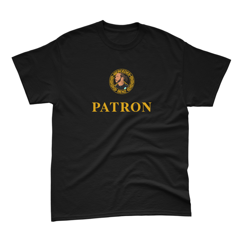 Camiseta Lewis Hamilton Patron Preta e Dourada Algodão