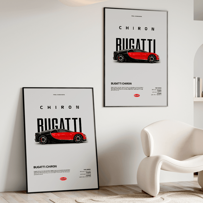 Quadro Decorativo Bugatti Chiron - GTSQ13