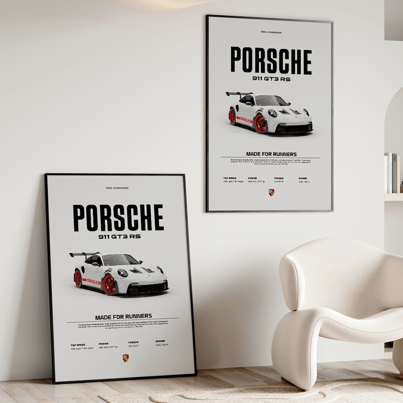 Quadro Decorativo Porsche 911 GT3 RS - GTSQ3