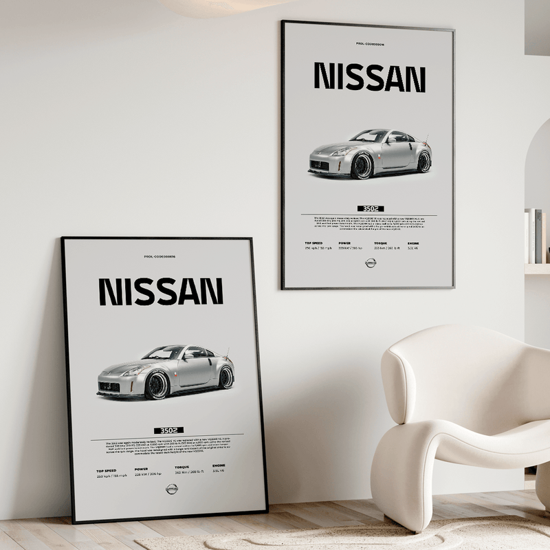 Quadro Decorativo Nissan 350z - GTSQ12