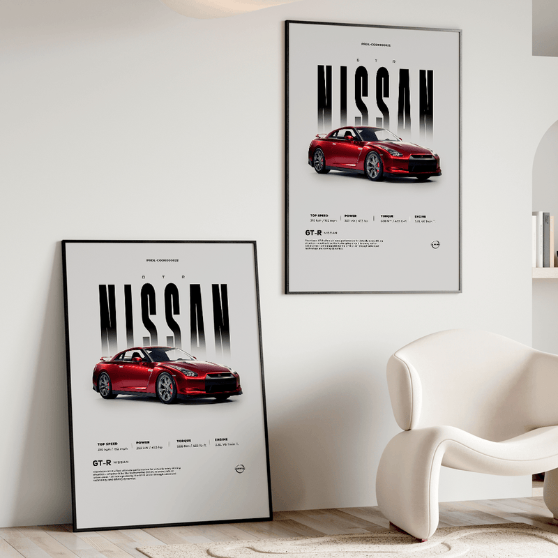 Quadro Decorativo Nissan GTR - GTSQ2