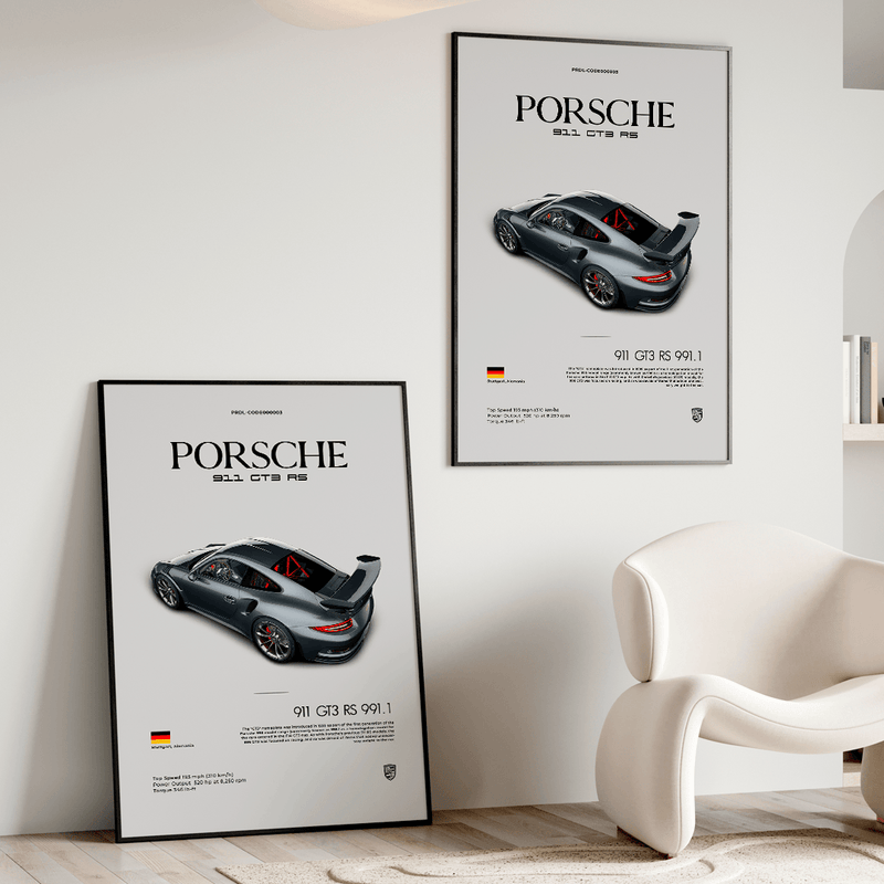 Quadro Decorativo Porsche 911 GT3 RS - GTSQ4