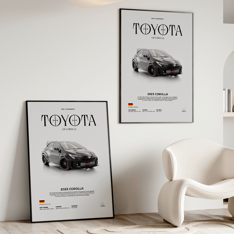 Quadro Decorativo Toyota GR Corolla - GTSQ7