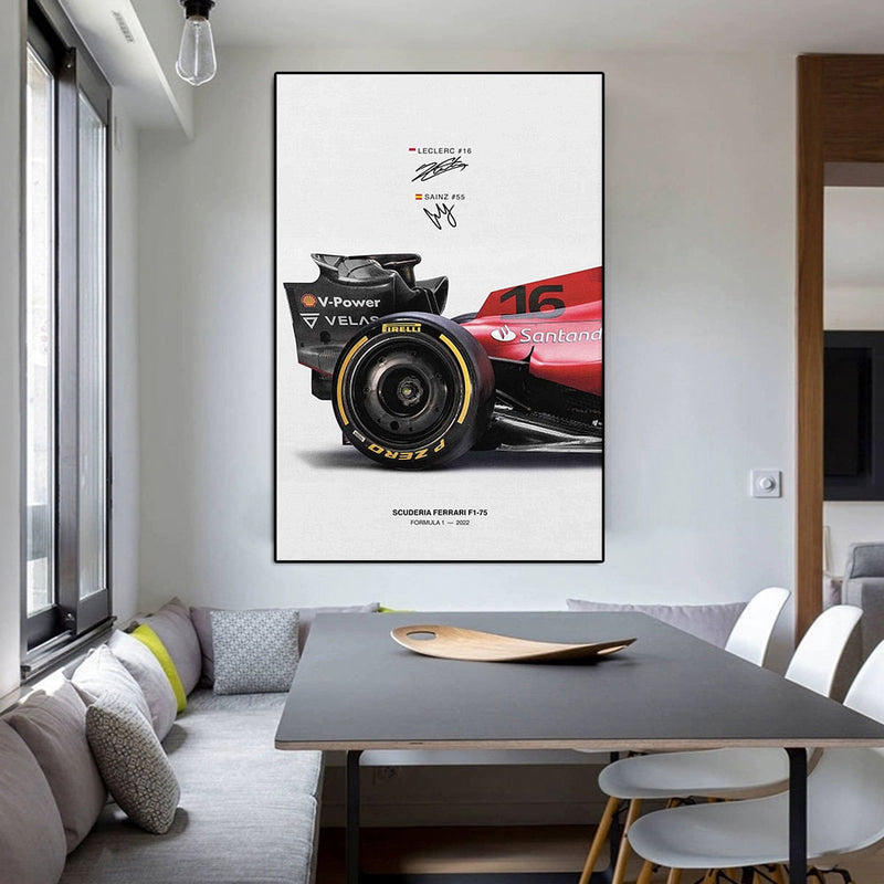 Pôster / Quadros Decorativos Scuderia Ferrari Fórmula 1