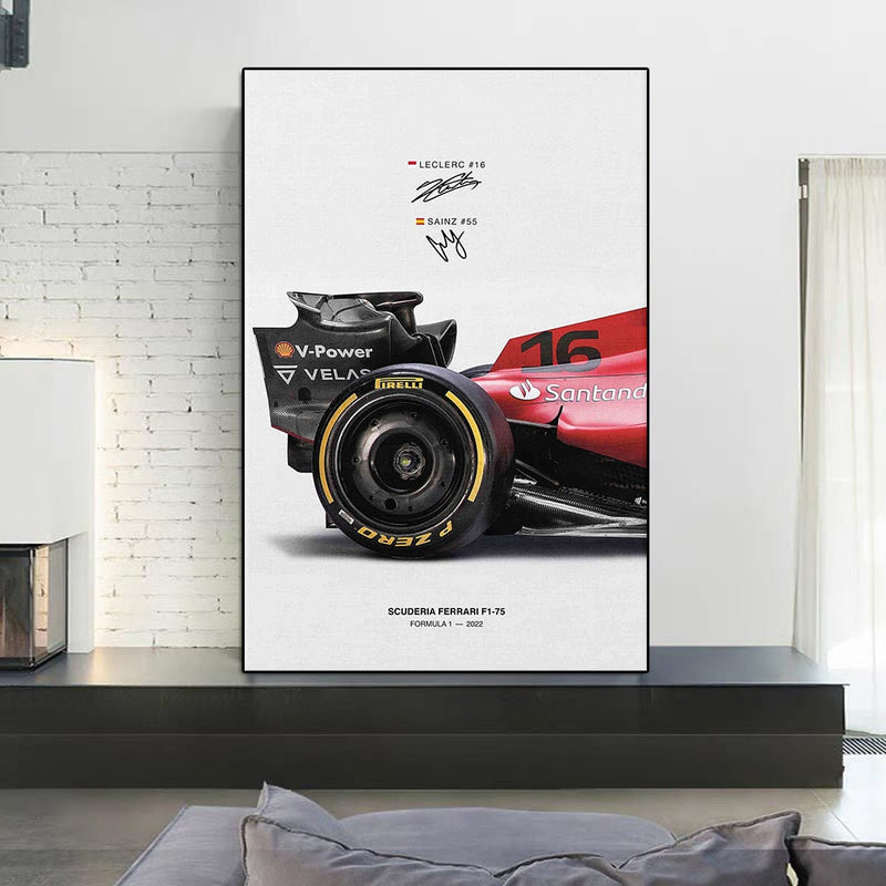 Pôster / Quadros Decorativos Scuderia Ferrari Fórmula 1