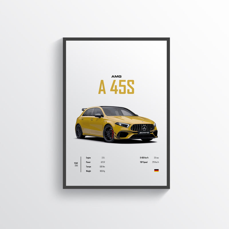 Quadro Decorativo Automotivo  - AMG A45S